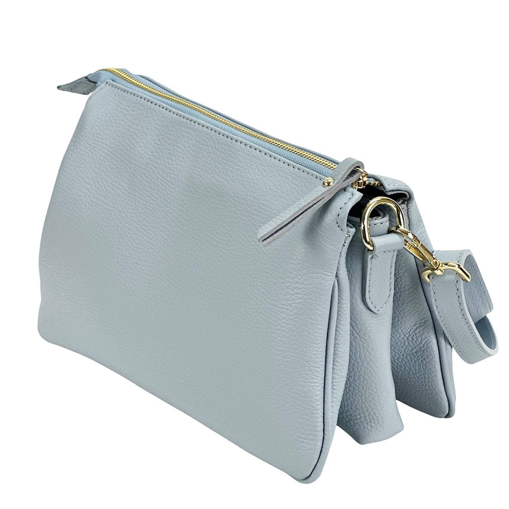 Graziella Italian Leather Shoulder & Crossbody Bag - Leather Italiano