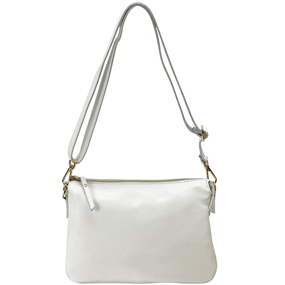 Graziella Italian Leather Shoulder & Crossbody Bag - Leather Italiano