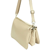 Graziella Italian Leather Shoulder & Crossbody Bag - Leather Italiano