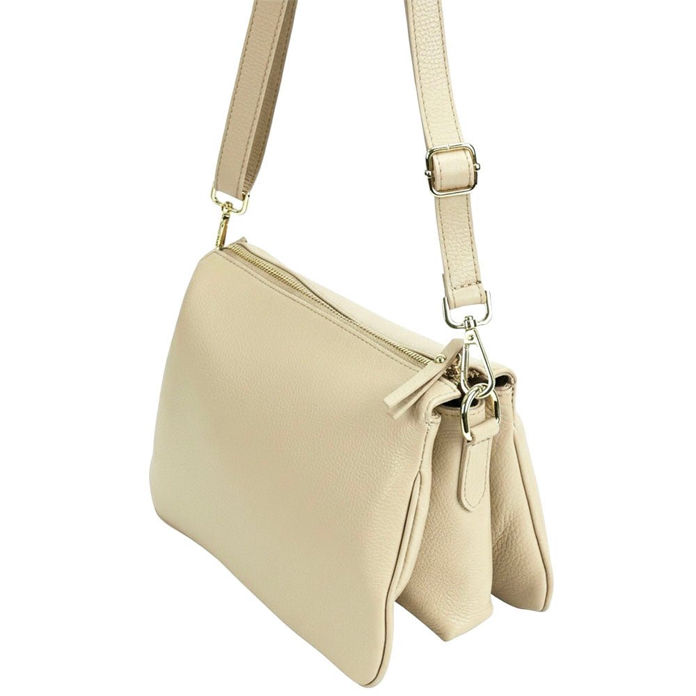 Graziella Italian Leather Shoulder & Crossbody Bag - Leather Italiano