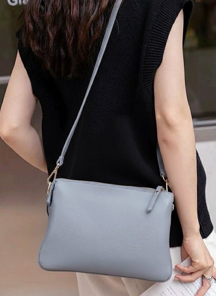 Graziella Italian Leather Shoulder & Crossbody Bag - Leather Italiano