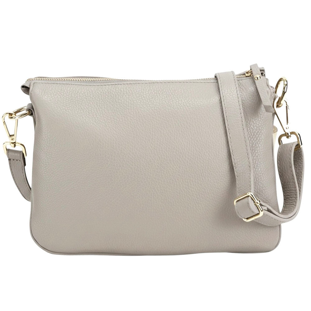 Graziella Italian Leather Shoulder & Crossbody Bag - Leather Italiano