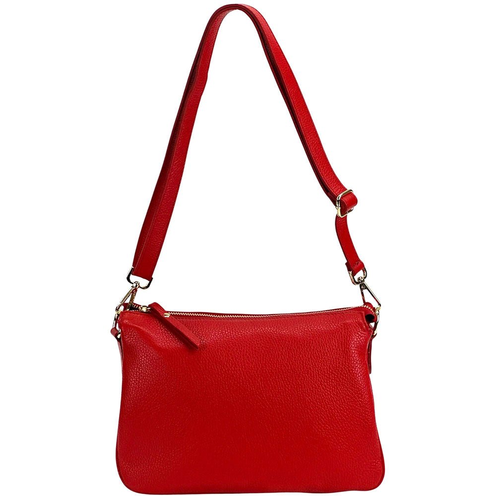Graziella Italian Leather Shoulder & Crossbody Bag - Leather Italiano
