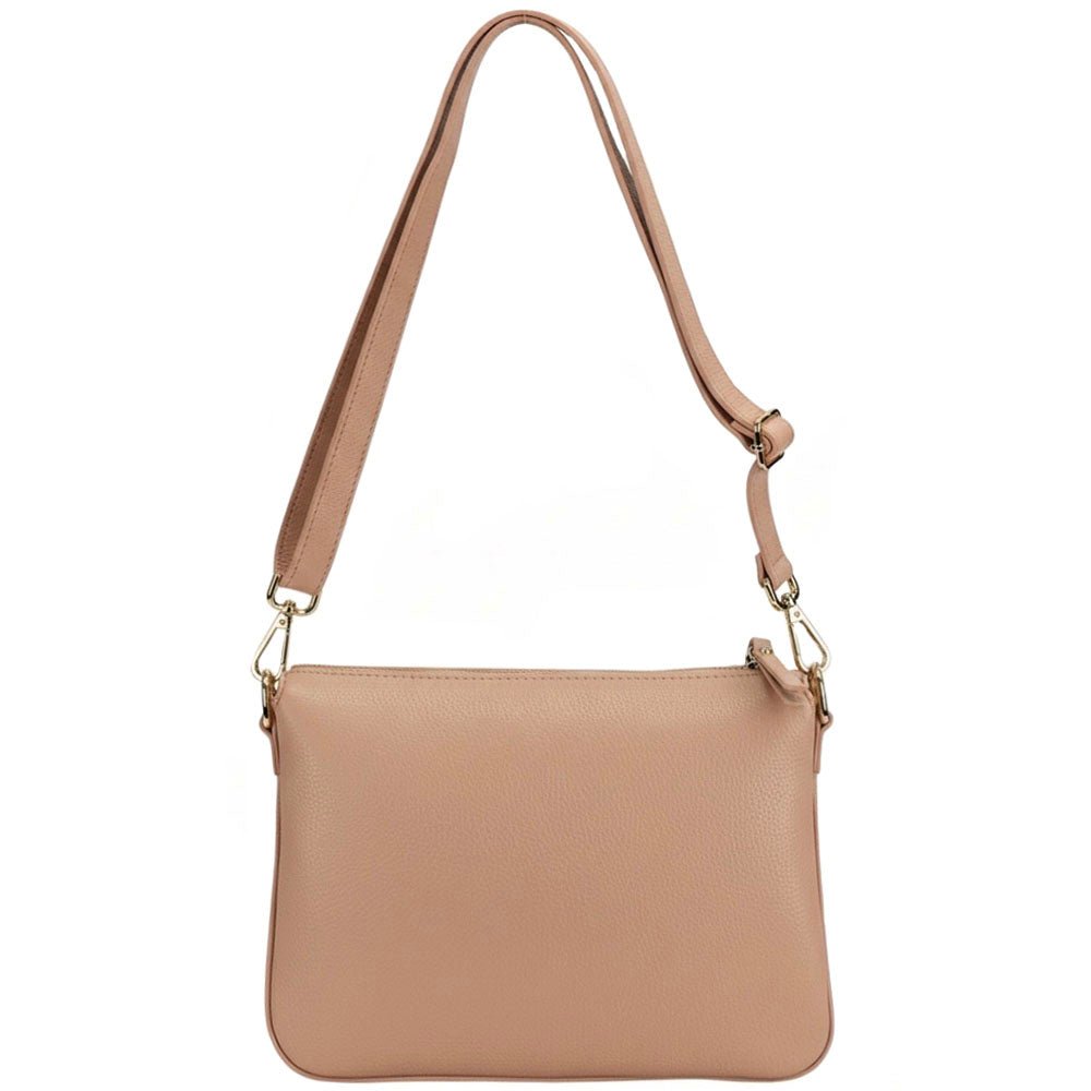 Graziella Italian Leather Shoulder & Crossbody Bag - Leather Italiano