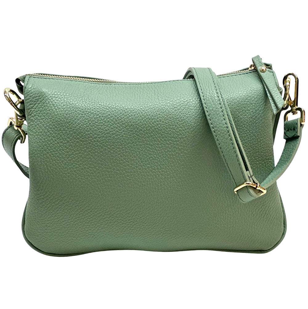 Graziella Italian Leather Shoulder & Crossbody Bag - Leather Italiano