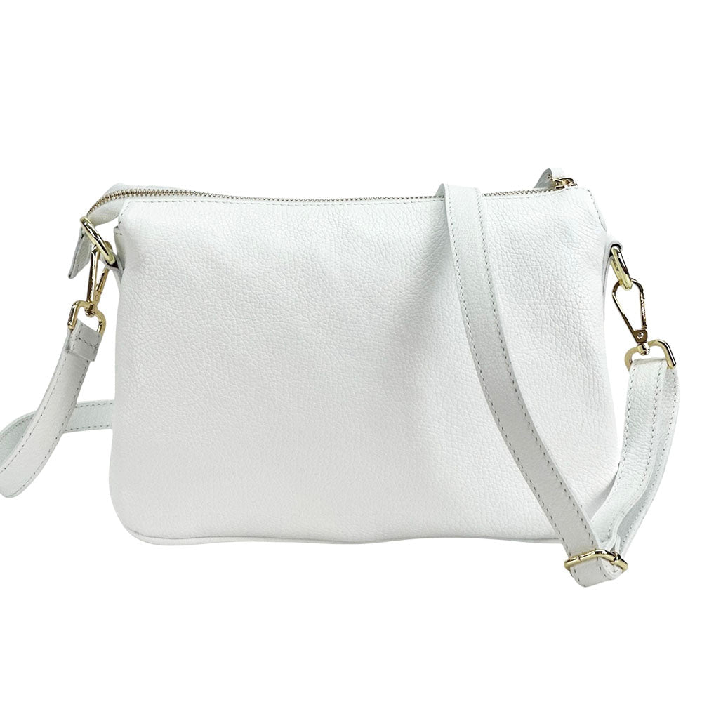 Graziella Italian Leather Shoulder & Crossbody Bag - Leather Italiano