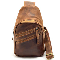 Harvey Italian Leather Sling Bag – Men’s Crossbody (Handmade in Florence) - Leather Italiano