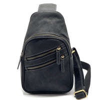 Harvey Italian Leather Sling Bag – Men’s Crossbody (Handmade in Florence) - Leather Italiano