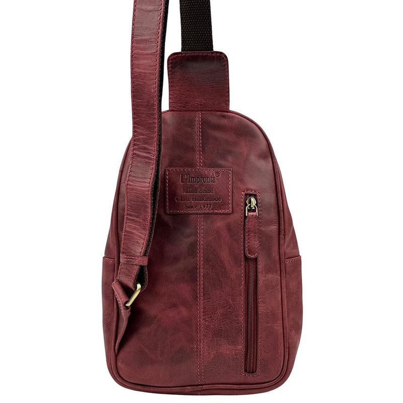 Harvey Italian Leather Sling Bag – Men’s Crossbody (Handmade in Florence) - Leather Italiano