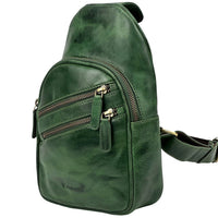 Harvey Italian Leather Sling Bag – Men’s Crossbody (Handmade in Florence) - Leather Italiano