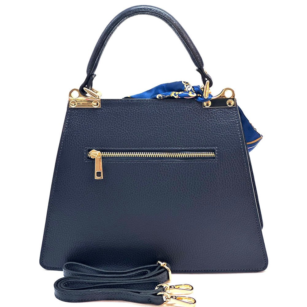 Isabella Italian Leather Bag – Elegant Structured Handbag for Women - Leather Italiano