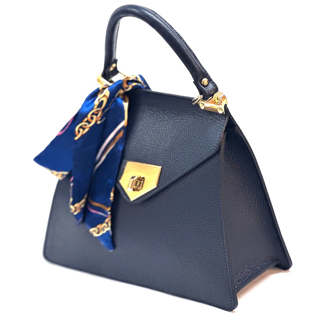 Isabella Italian Leather Bag – Elegant Structured Handbag for Women - Leather Italiano