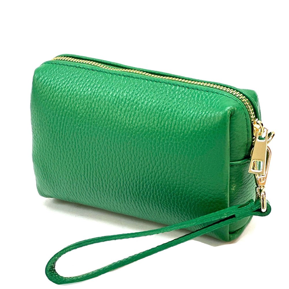 Isadora Italian Leather Wristlet – Elegant Everyday Wrist Bag for Women - Leather Italiano