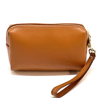 Isadora Italian Leather Wristlet – Elegant Everyday Wrist Bag for Women - Leather Italiano