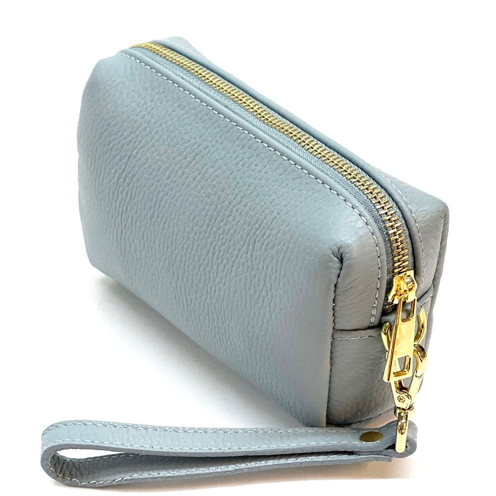 Isadora Italian Leather Wristlet – Elegant Everyday Wrist Bag for Women - Leather Italiano