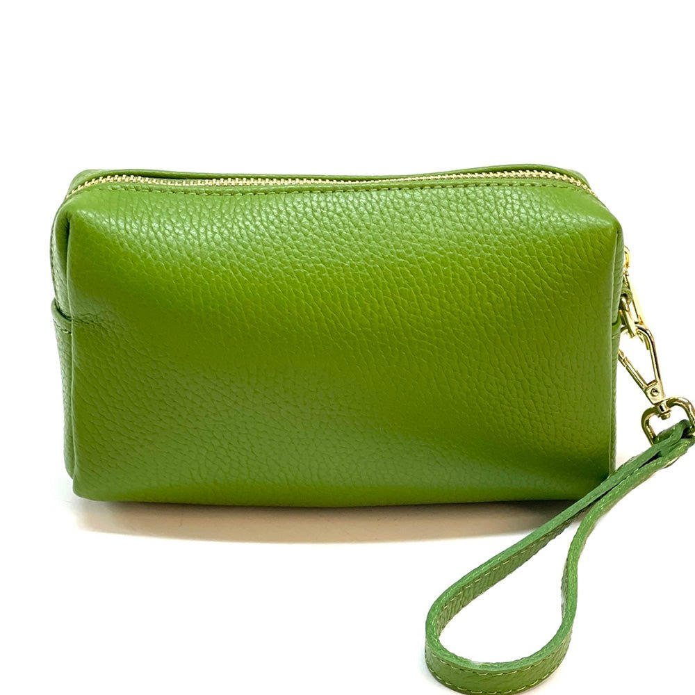 Isadora Italian Leather Wristlet – Elegant Everyday Wrist Bag for Women - Leather Italiano