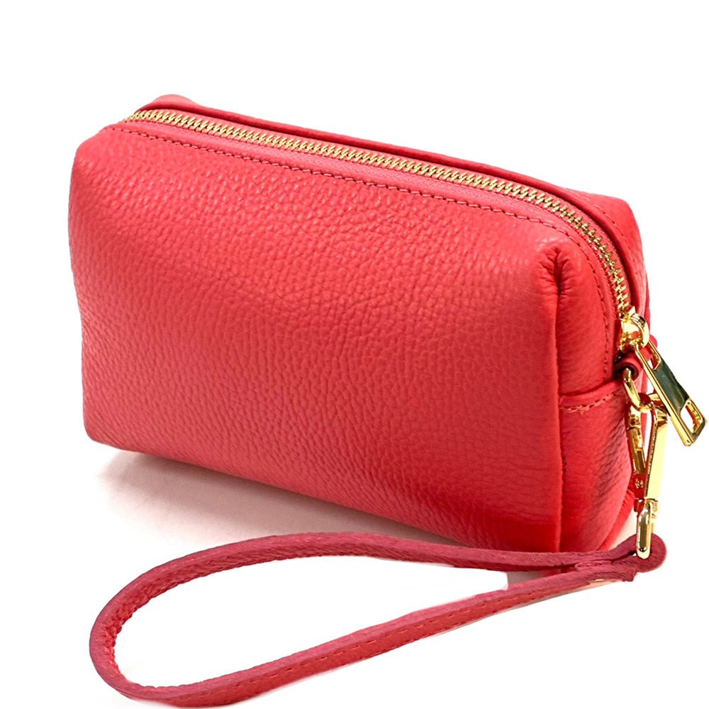 Isadora Italian Leather Wristlet – Elegant Everyday Wrist Bag for Women - Leather Italiano