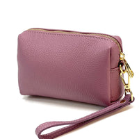 Isadora Italian Leather Wristlet – Elegant Everyday Wrist Bag for Women - Leather Italiano