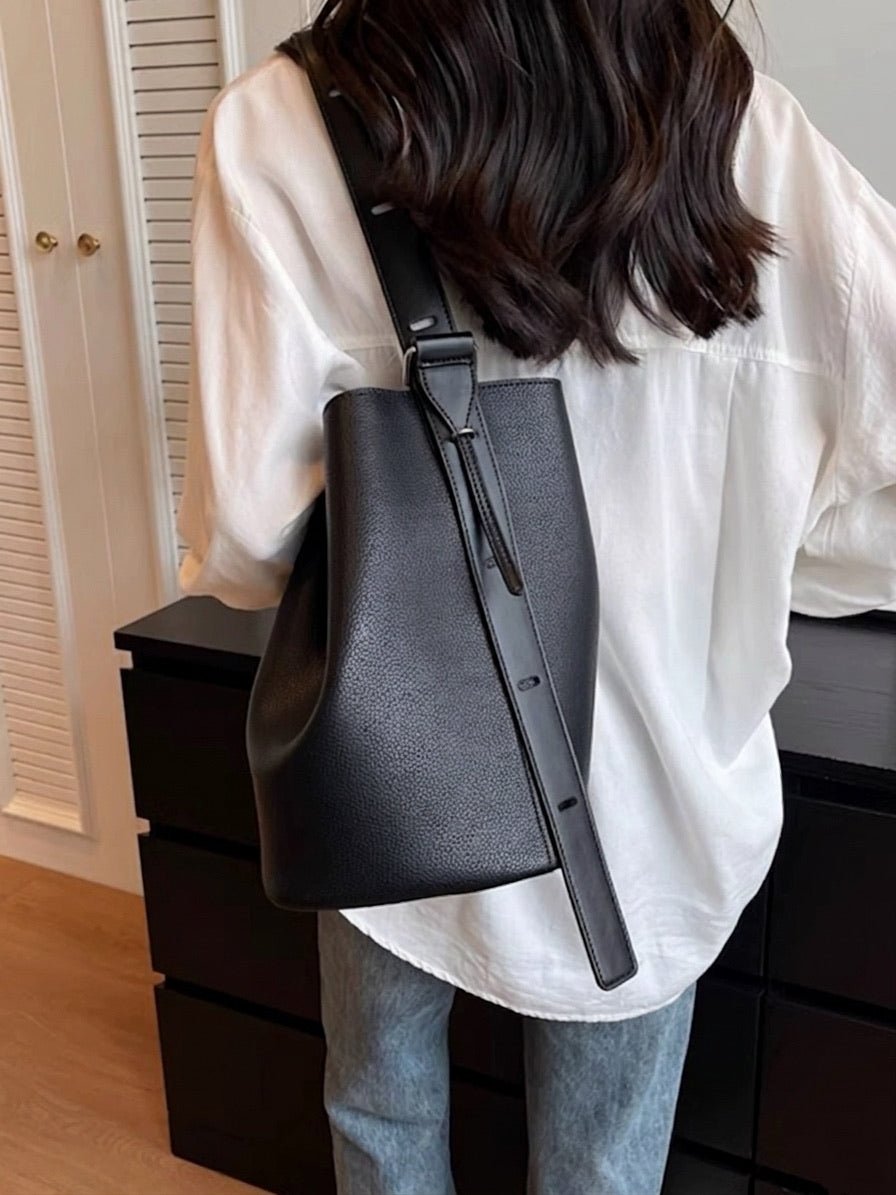 Ischia Dollaro Italian Leather Shoulder Bag - Leather Italiano