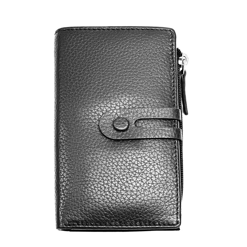 Isotta Leather Wallet – Compact Italian Elegance with RFID Protection - Leather Italiano