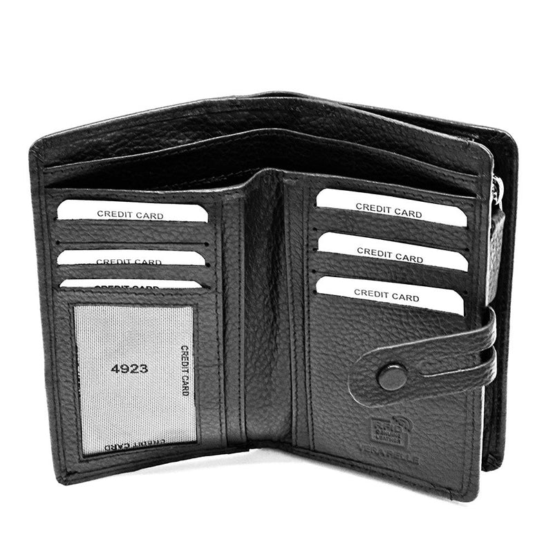 Isotta Leather Wallet – Compact Italian Elegance with RFID Protection - Leather Italiano