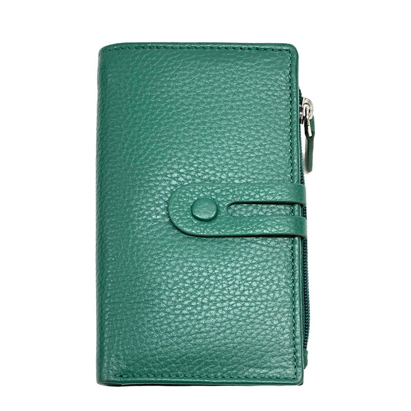 Isotta Leather Wallet – Compact Italian Elegance with RFID Protection - Leather Italiano