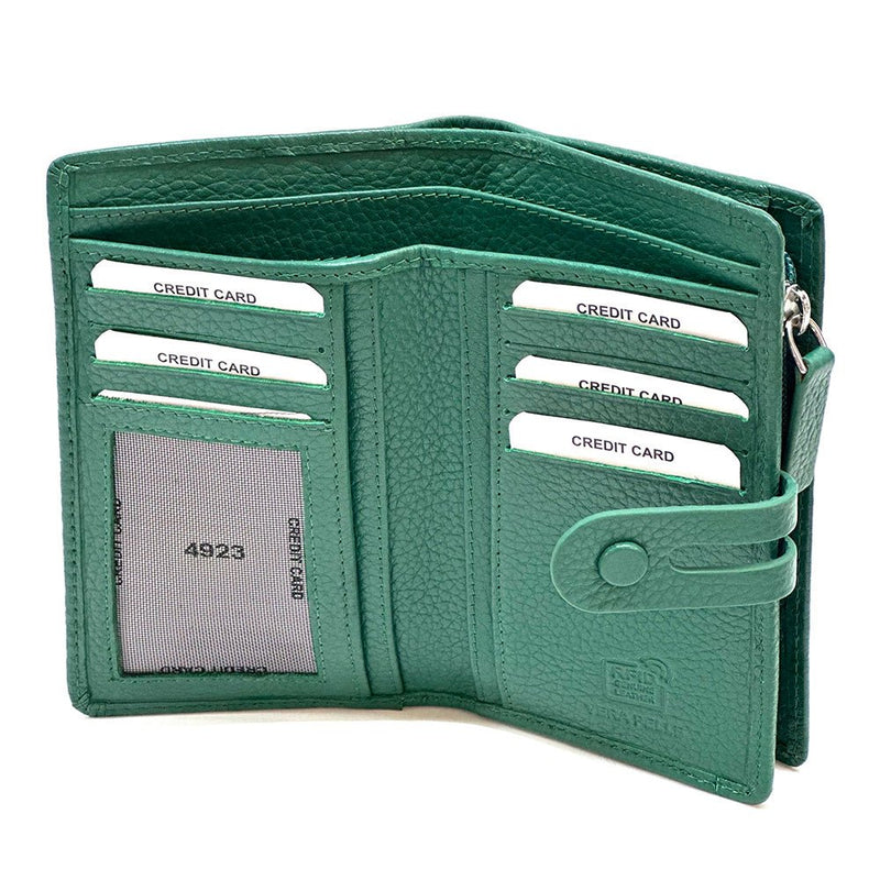 Isotta Leather Wallet – Compact Italian Elegance with RFID Protection - Leather Italiano