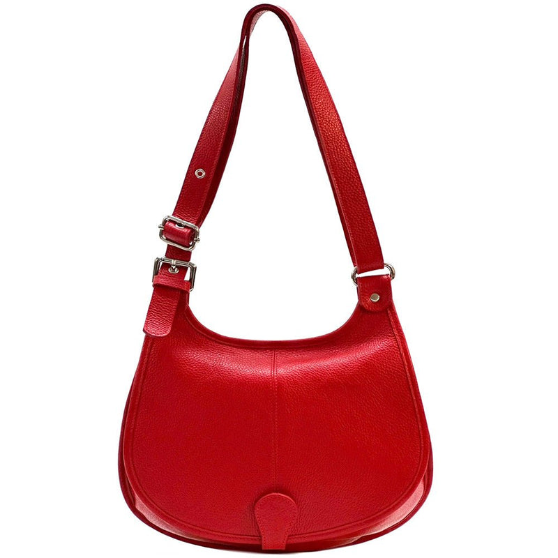 Italian Leather Crossbody Bag - Stella Minimalist Chic - Leather Italiano