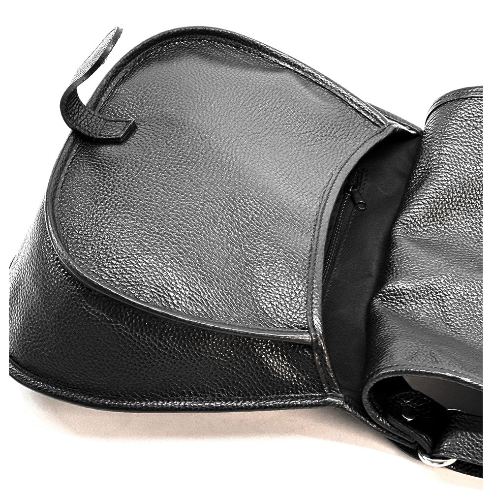 Italian Leather Crossbody Bag - Stella Minimalist Chic - Leather Italiano