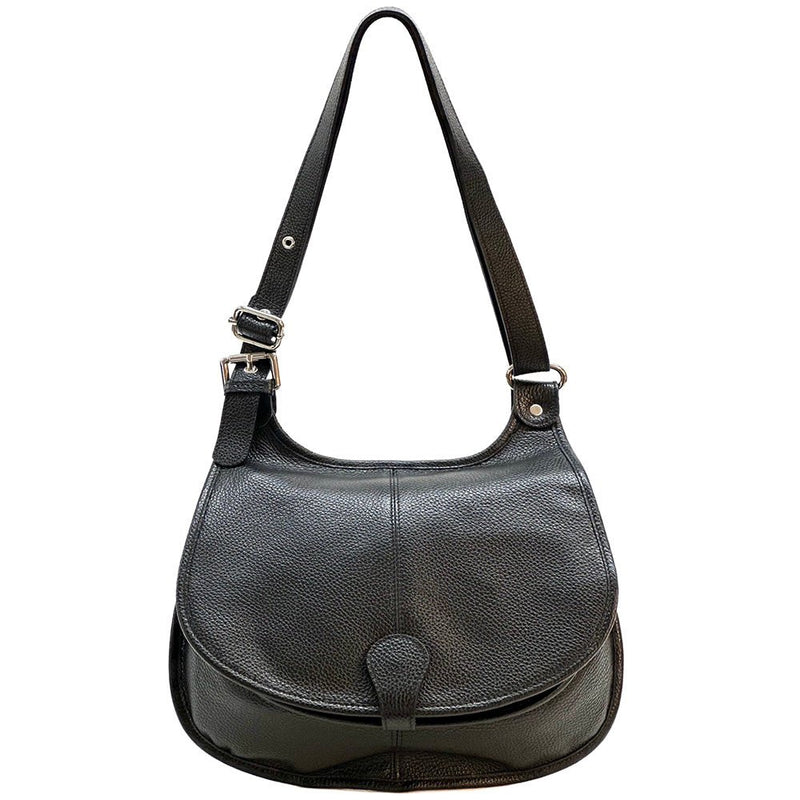 Italian Leather Crossbody Bag - Stella Minimalist Chic - Leather Italiano