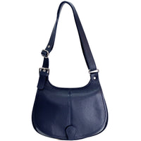 Italian Leather Crossbody Bag - Stella Minimalist Chic - Leather Italiano