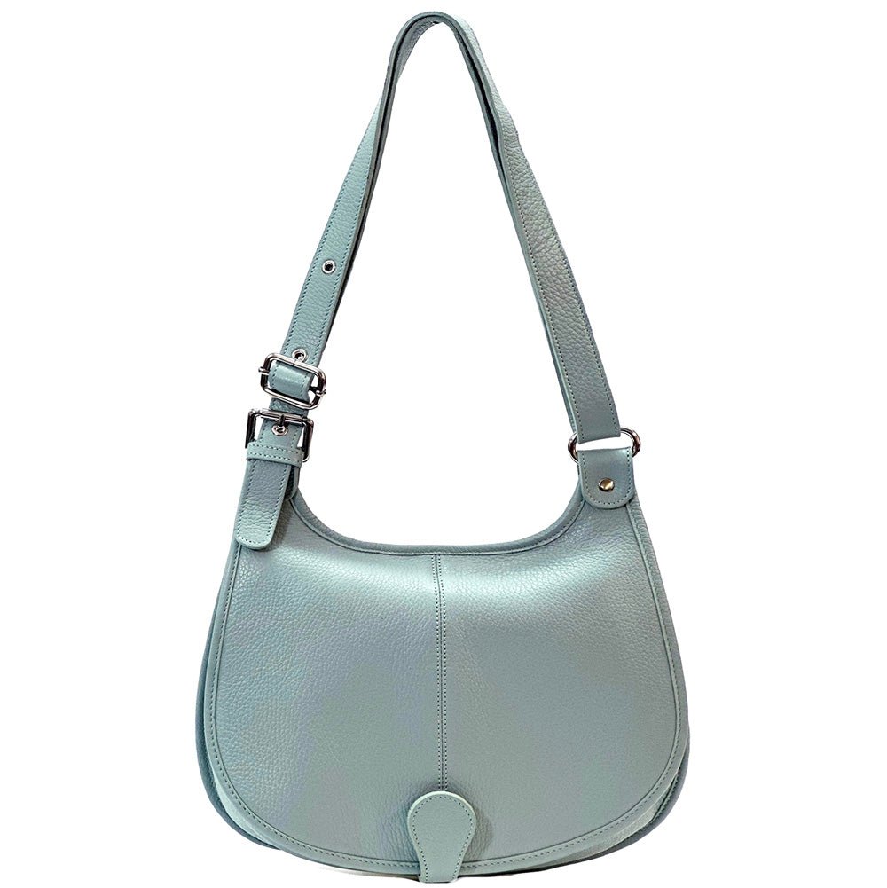 Italian Leather Crossbody Bag - Stella Minimalist Chic - Leather Italiano