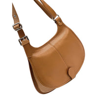 Italian Leather Crossbody Bag - Stella Minimalist Chic - Leather Italiano