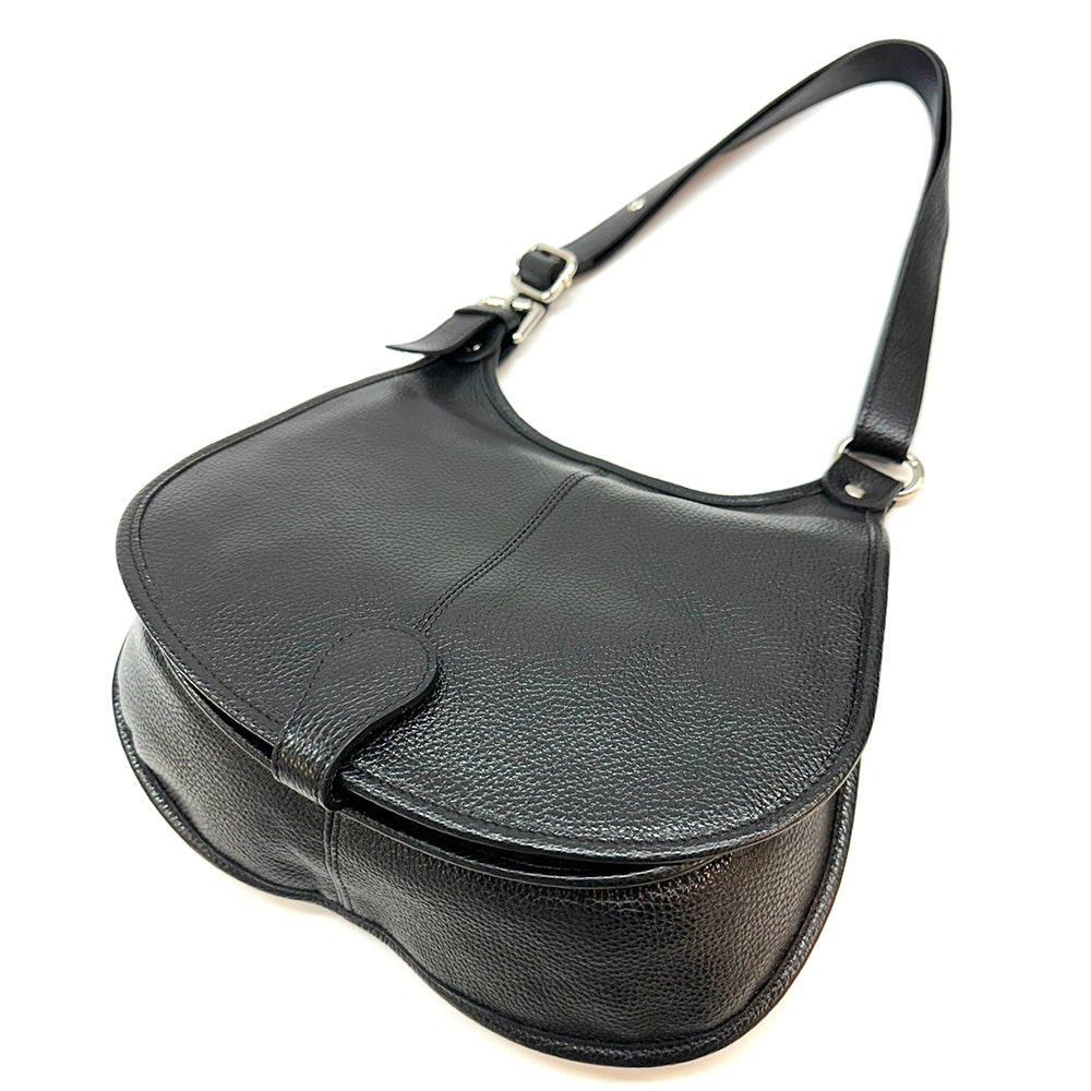 Italian Leather Crossbody Bag - Stella Minimalist Chic - Leather Italiano