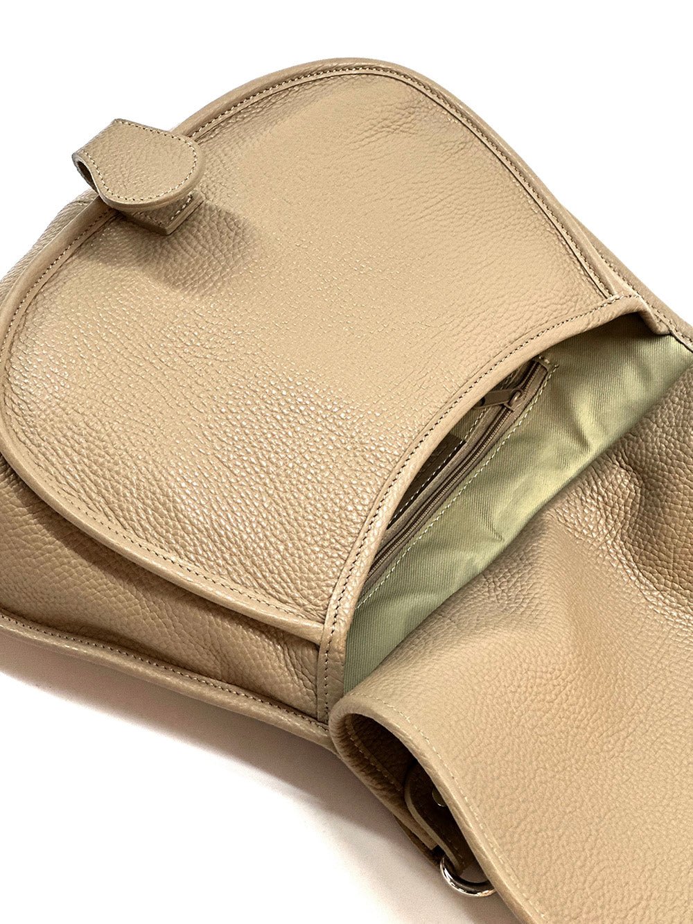 Italian Leather Crossbody Bag - Stella Minimalist Chic - Leather Italiano