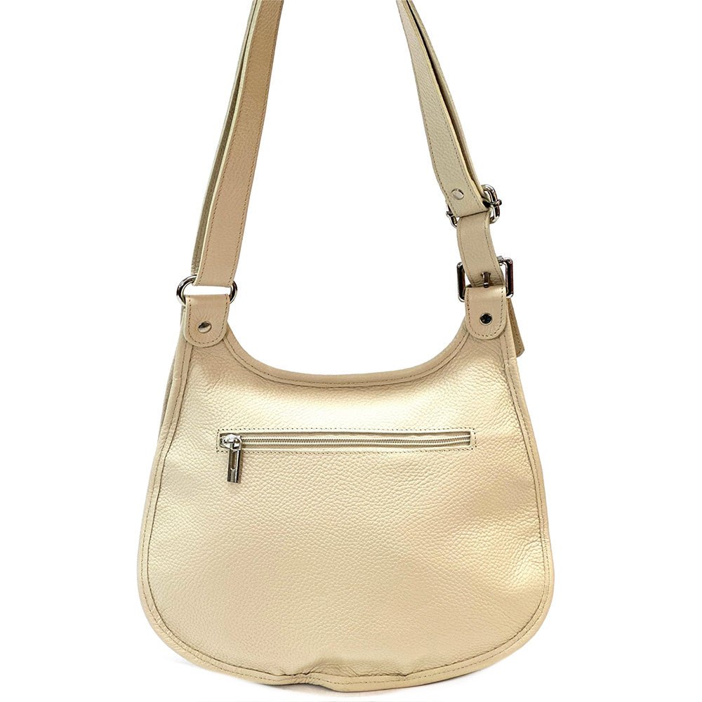 Italian Leather Crossbody Bag - Stella Minimalist Chic - Leather Italiano