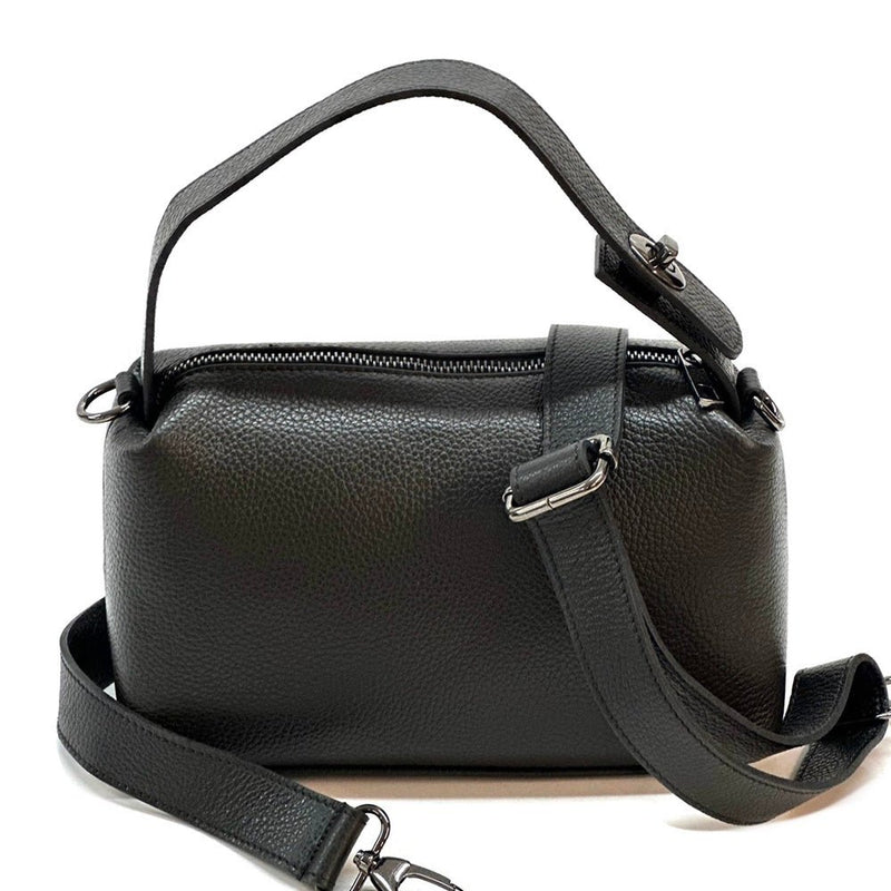 Italian Leather Handbag - Tarsilla Structured Elegance - Leather Italiano