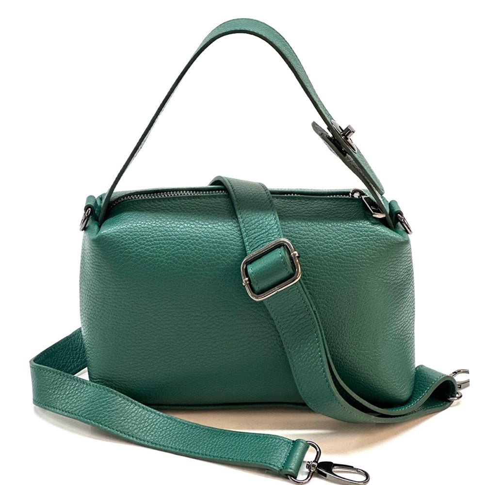 Italian Leather Handbag - Tarsilla Structured Elegance - Leather Italiano