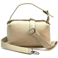 Italian Leather Handbag - Tarsilla Structured Elegance - Leather Italiano