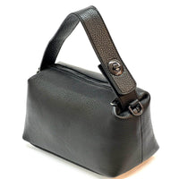 Italian Leather Handbag - Tarsilla Structured Elegance - Leather Italiano