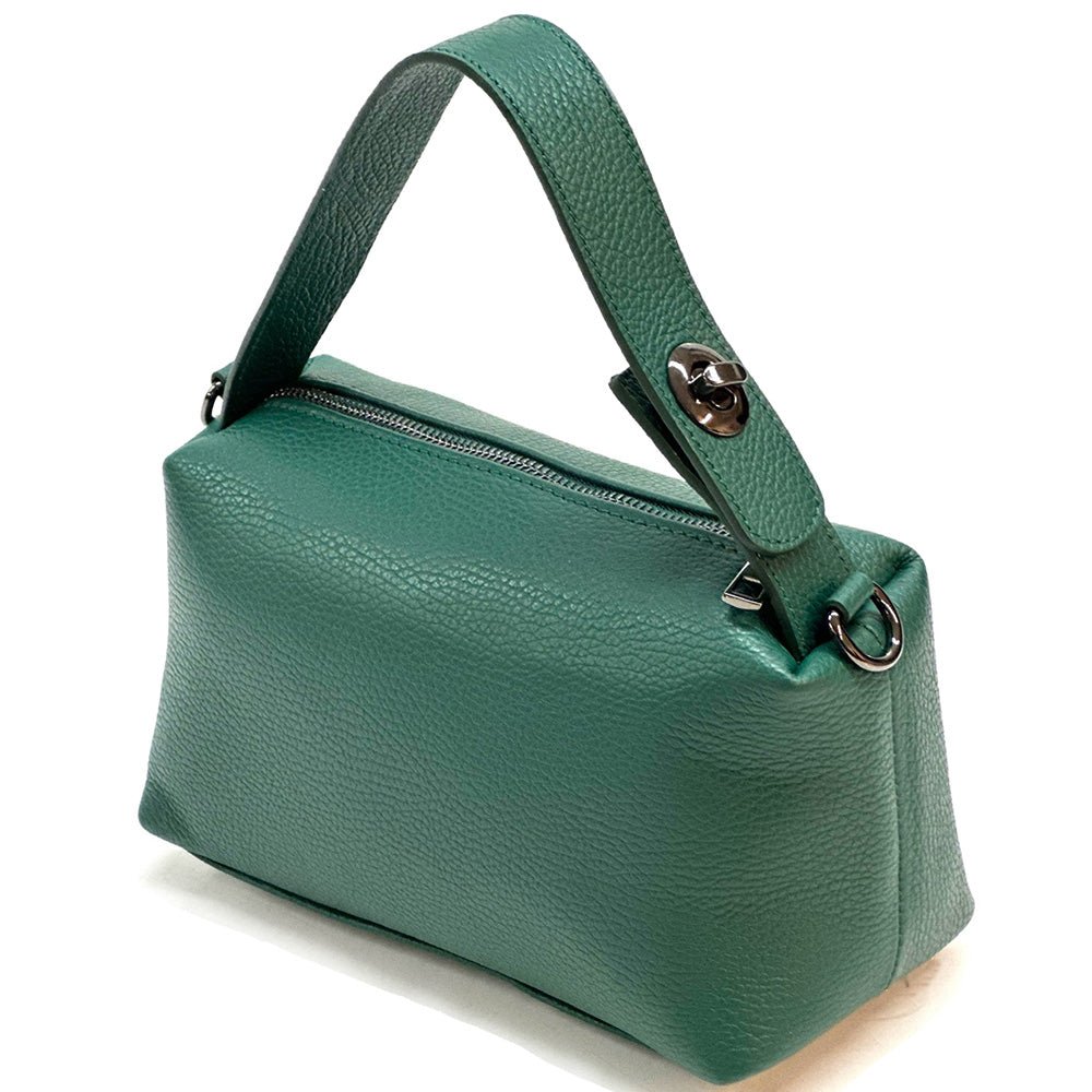 Italian Leather Handbag - Tarsilla Structured Elegance - Leather Italiano