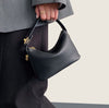 Italian Leather Handbag - Tarsilla Structured Elegance - Leather Italiano