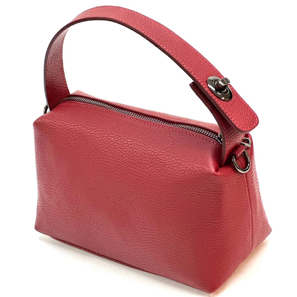 Italian Leather Handbag - Tarsilla Structured Elegance - Leather Italiano