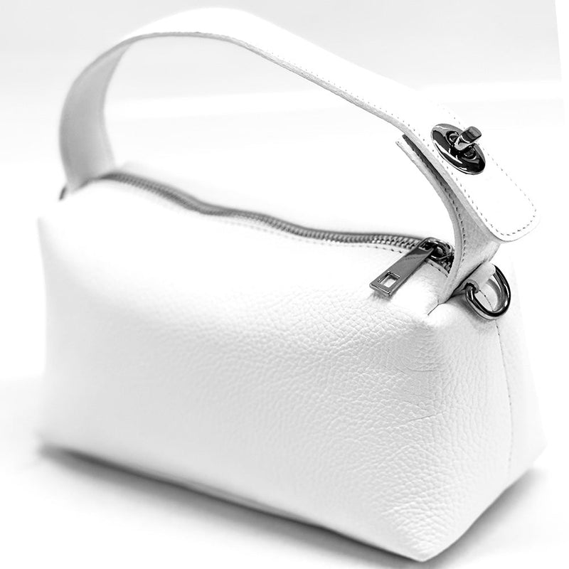 Italian Leather Handbag - Tarsilla Structured Elegance - Leather Italiano