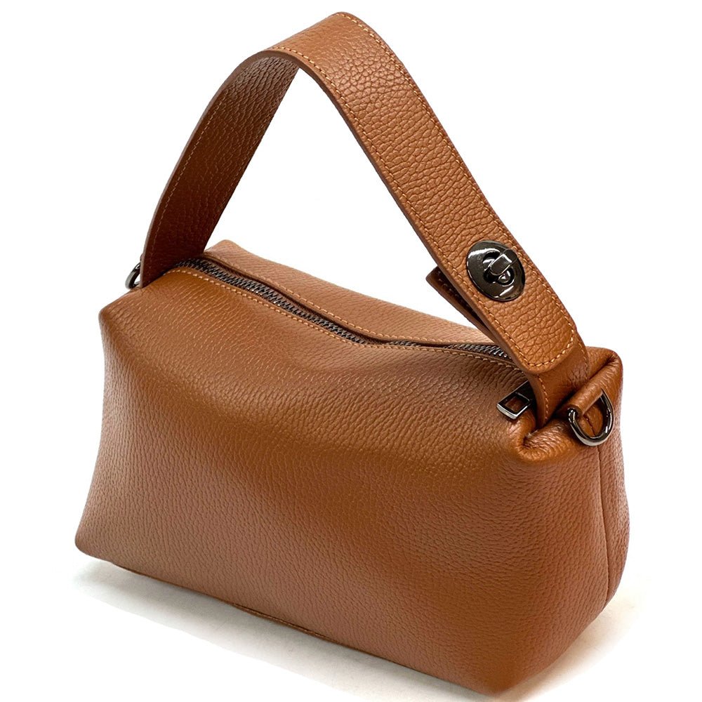 Italian Leather Handbag - Tarsilla Structured Elegance - Leather Italiano