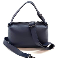 Italian Leather Handbag - Tarsilla Structured Elegance - Leather Italiano