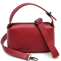 Italian Leather Handbag - Tarsilla Structured Elegance - Leather Italiano
