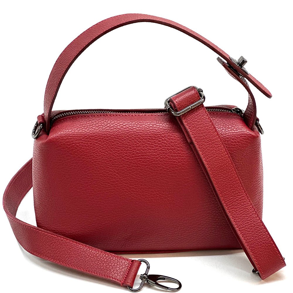 Italian Leather Handbag - Tarsilla Structured Elegance - Leather Italiano