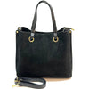Italian Suede Leather Tote Bag - Aurelia Spacious Elegance - Leather Italiano