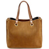 Italian Suede Leather Tote Bag - Aurelia Spacious Elegance - Leather Italiano